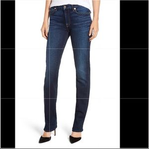 7 for all Mankind straight leg denim jeans